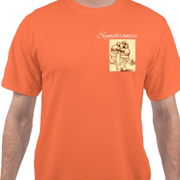 Synchronize Orange T-shirt - Picture 1 of 1
